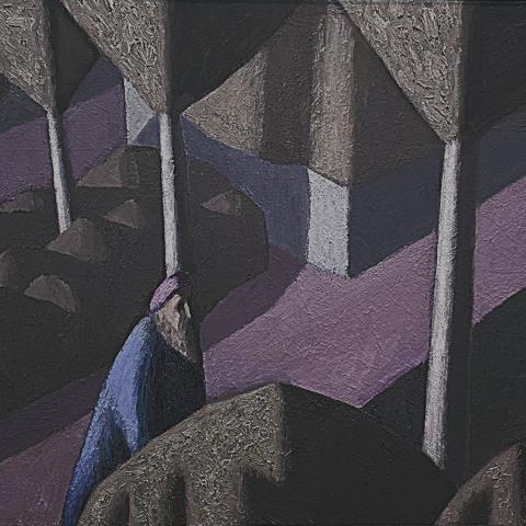  «Незнакомый путь», холст, масло, 50х100, Акилов А.К.