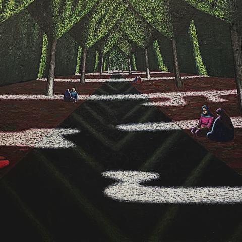 «Бесконечность», холст, масло, 110х180, 2025, Акилов А.К.