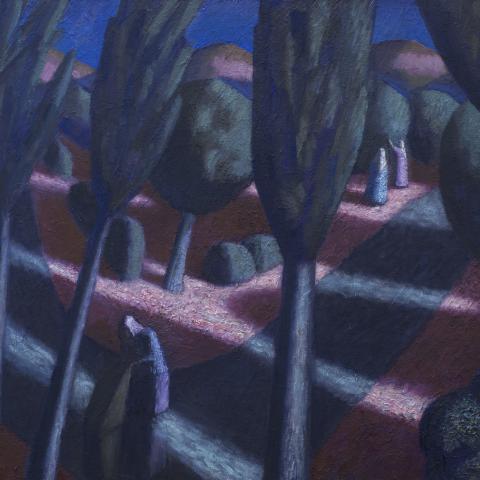 «Тихий вечер», холст, масло, 60х80, 2016, Акилов А.К.