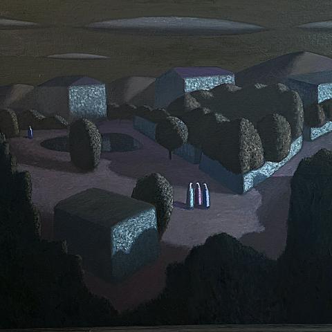 «Сон путешественника», холст, масло, 100х120, 2025, Акилов А.К.