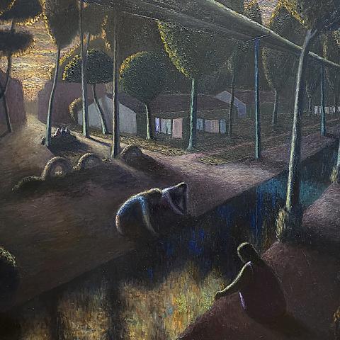  «Воспоминание», холст, масло, 80х120, 2016, Акилов А.К.